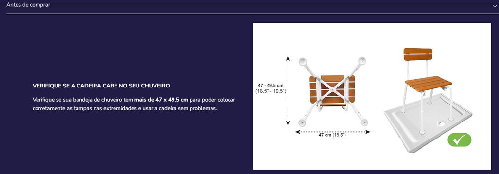 Cadeira de banho K30025