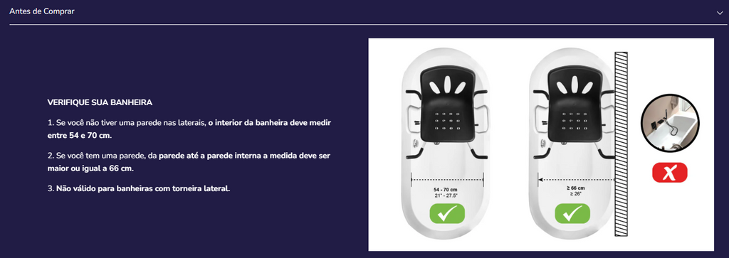 Assento de banheira P30013