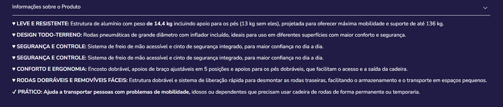 Cadeira de rodas K10077