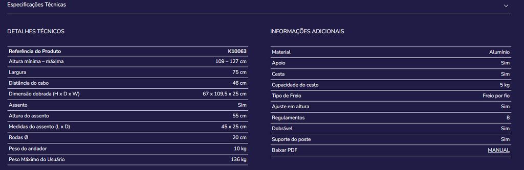 Andarilho Kmina K10063