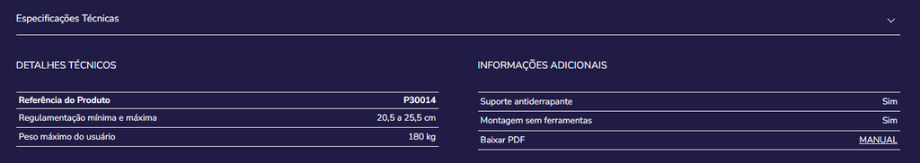 Escada de banho P30014