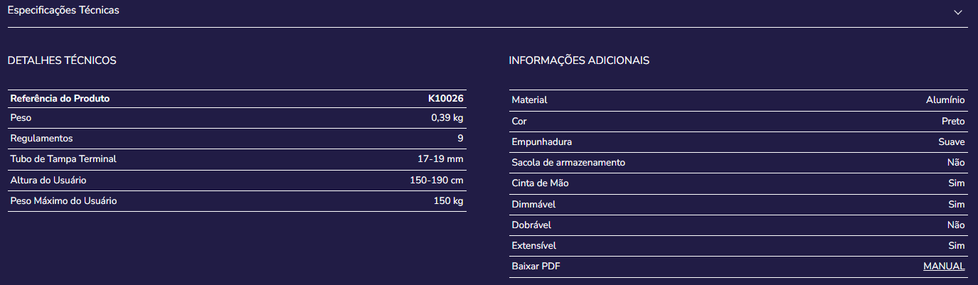 Bengala bariátrica K10026