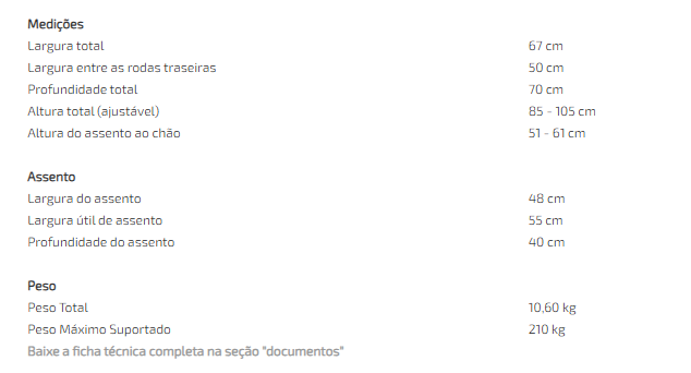 Andarilho rua Elite XL