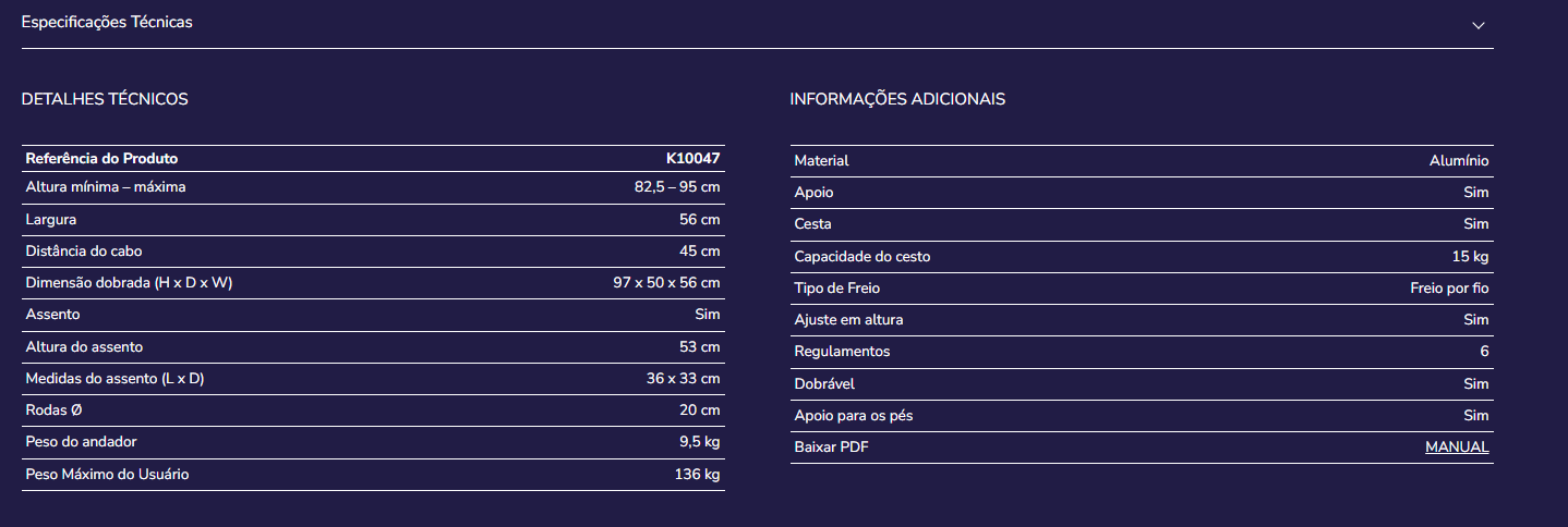 Andarilho K10047