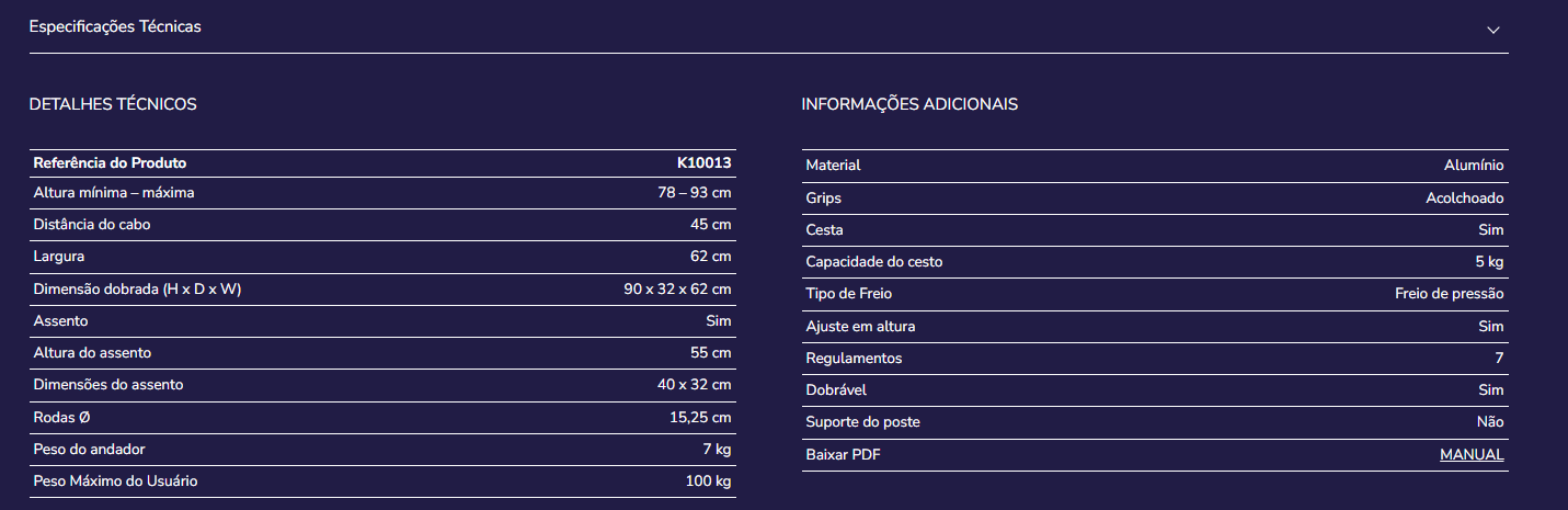Andarilho Kmina K10013