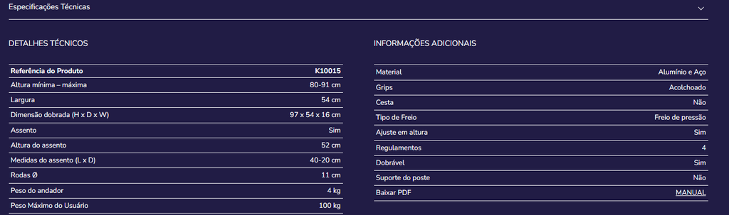 Andarilho Kmina K10015
