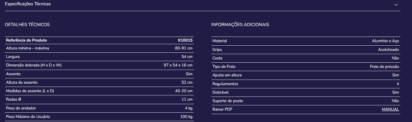 Andarilho Kmina K10015