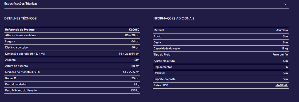Andarilho Kmina K10060