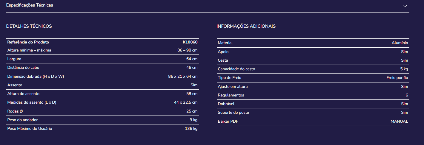 Andarilho Kmina K10060