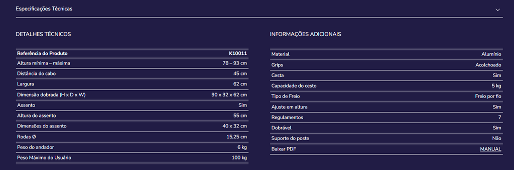 Andarilho Kmina K10011