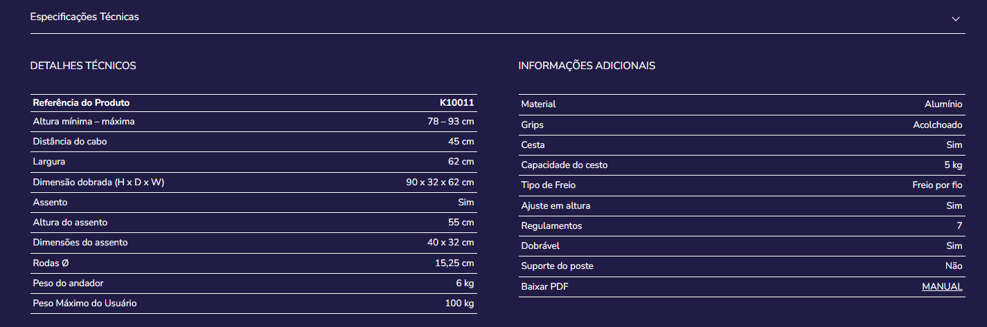 Andarilho Kmina K10011