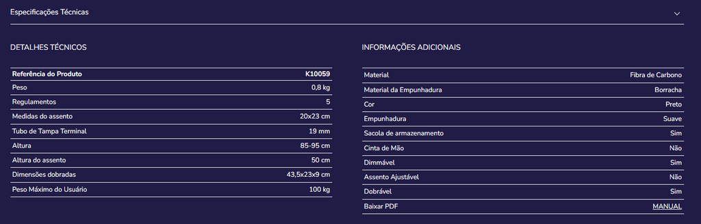 Bengala com assento K10059