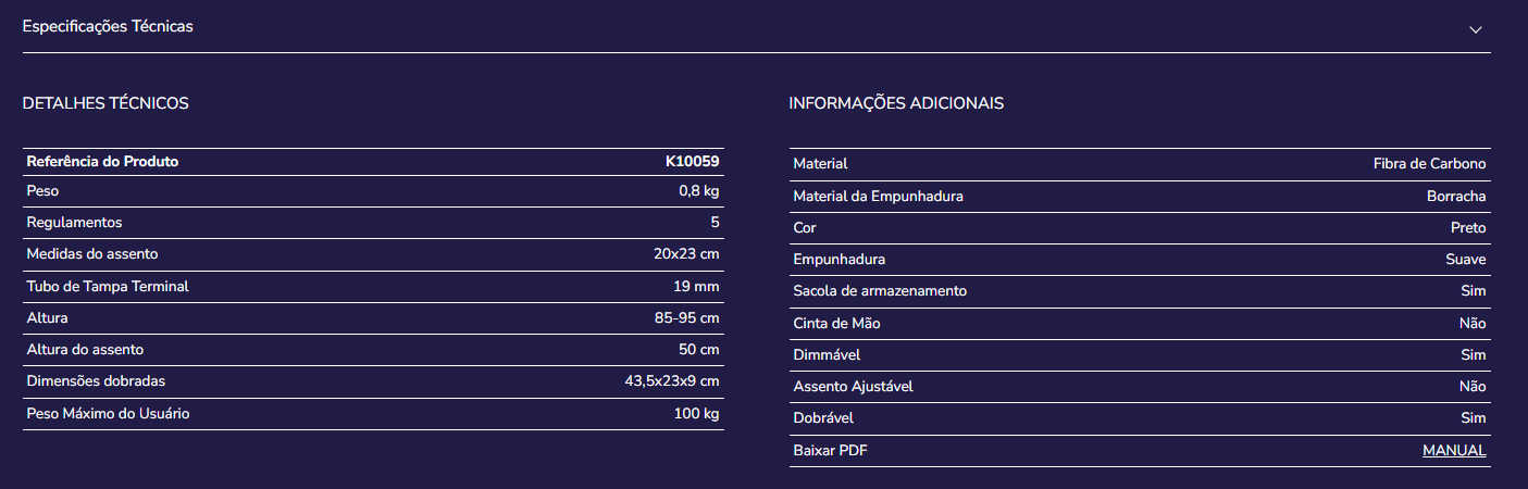 Bengala com assento K10059