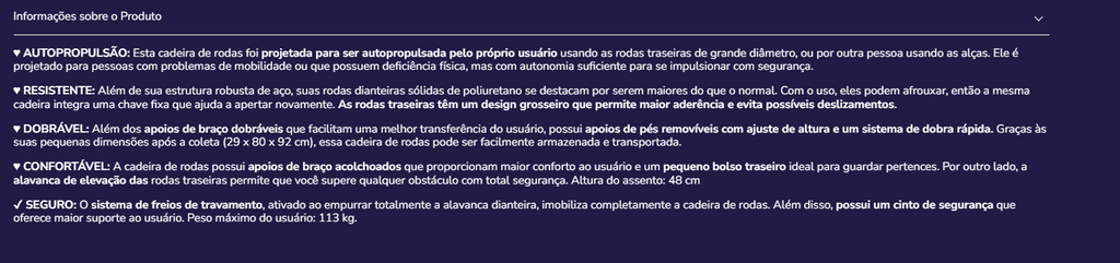 Cadeira de rodas P10019