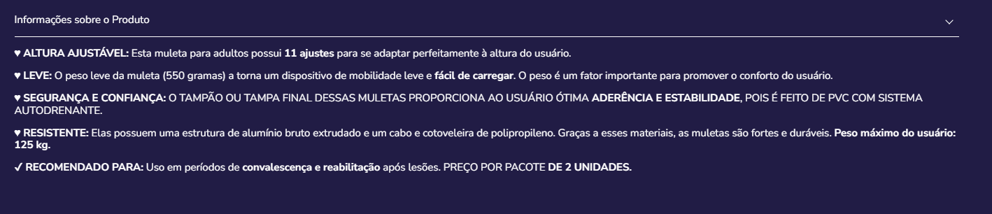 Muleta ortopédica P10001