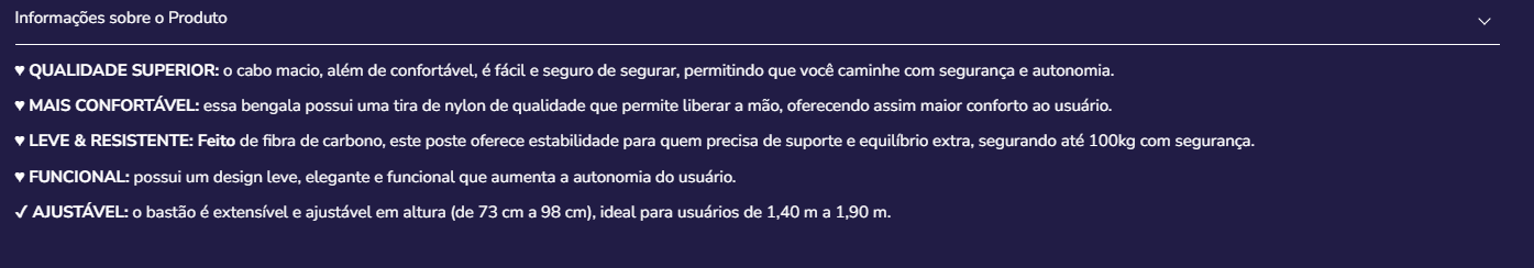 Bengala fibra de carbono K10022