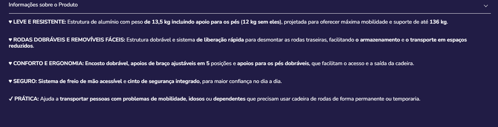 Cadeira de rodas K10078