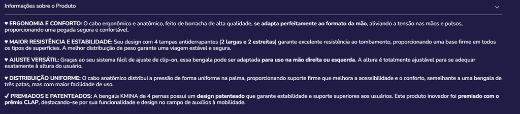 Bengala ergonomica K10066