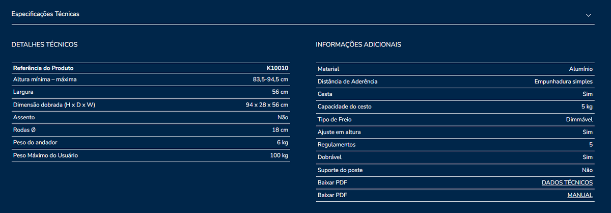 Andarilho Kmina K10010