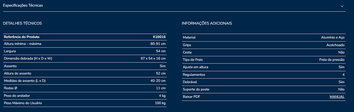 Andarilho Kmina K10016