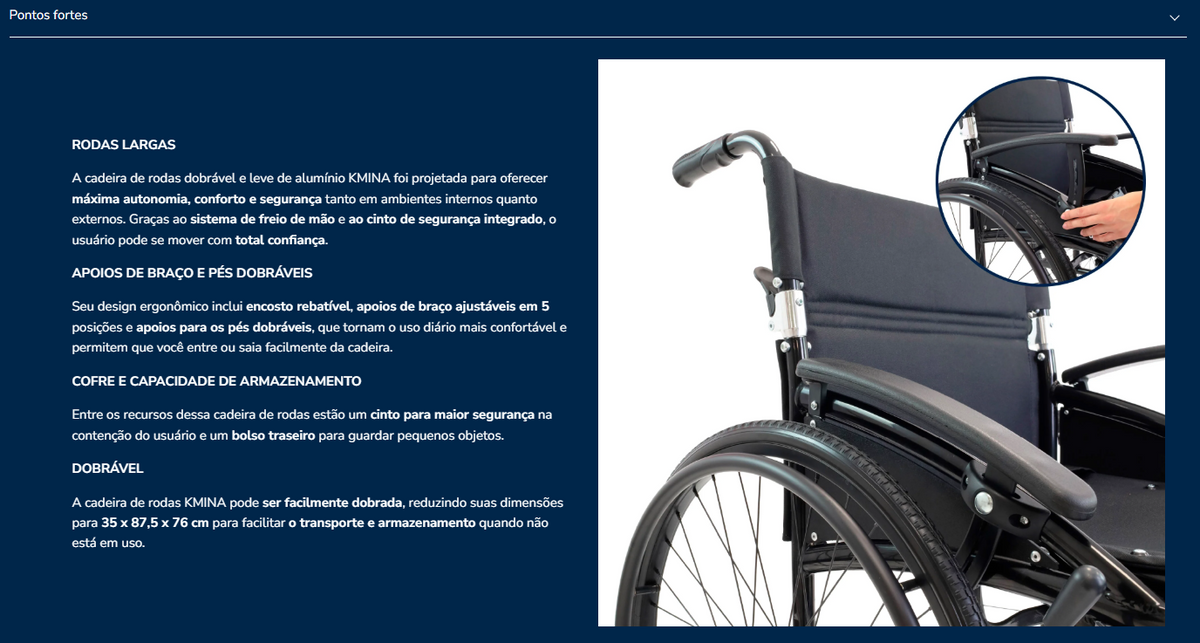 Cadeira de rodas K10079