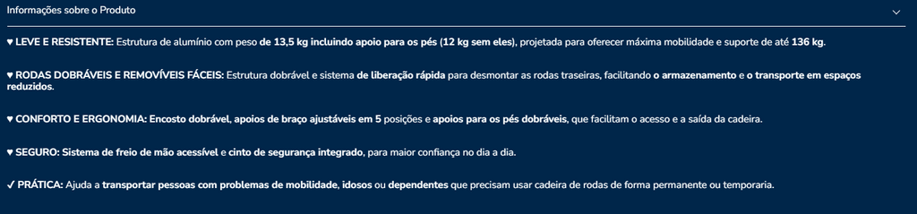 Cadeira de rodas K10079