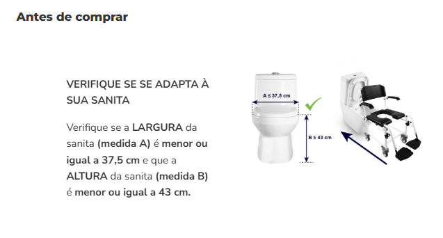 Cadeira de rodas banho K30010