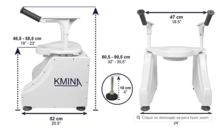 Elevador sanita elétrico Kmina K30022