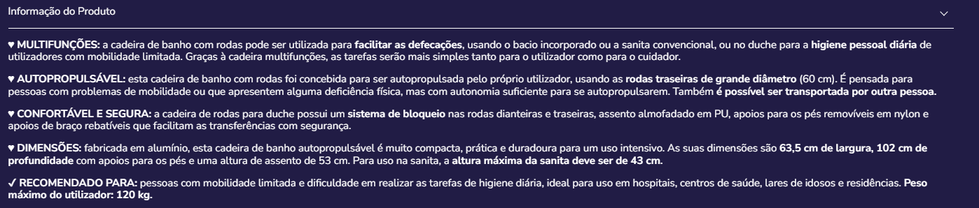 Cadeira de rodas banho K30032