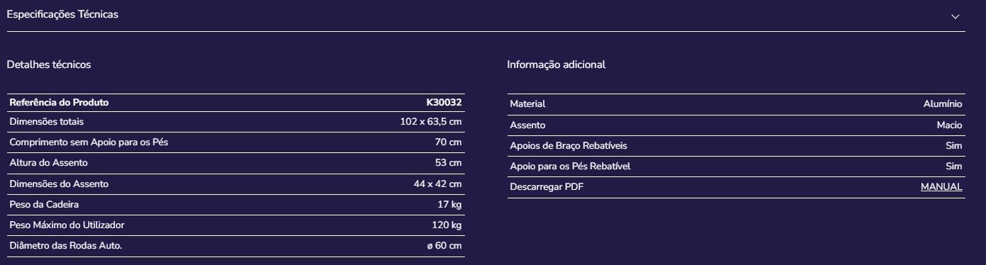 Cadeira de rodas banho K30032