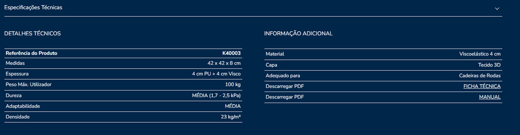 Almofada assento K40003