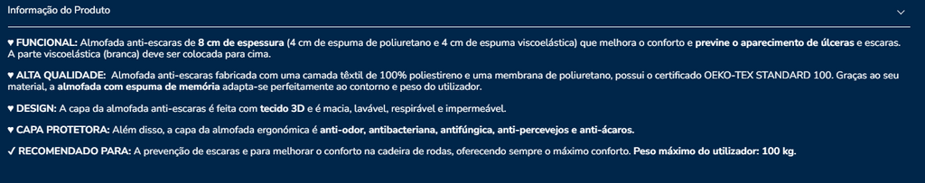 Almofada assento K40003