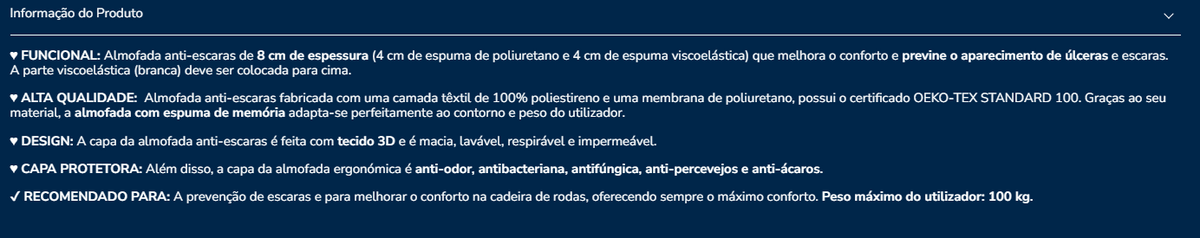Almofada assento K40003
