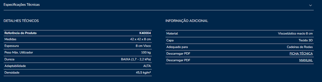 Almofada assento K40004