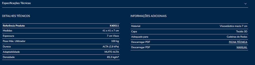 Almofada assento K40011