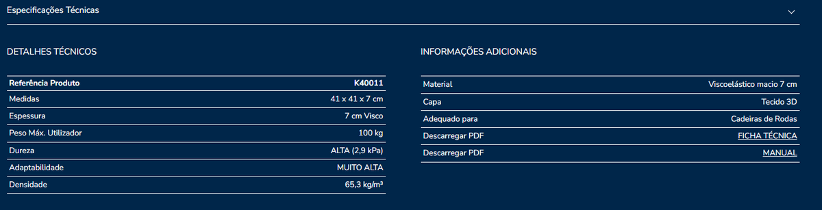 Almofada assento K40011