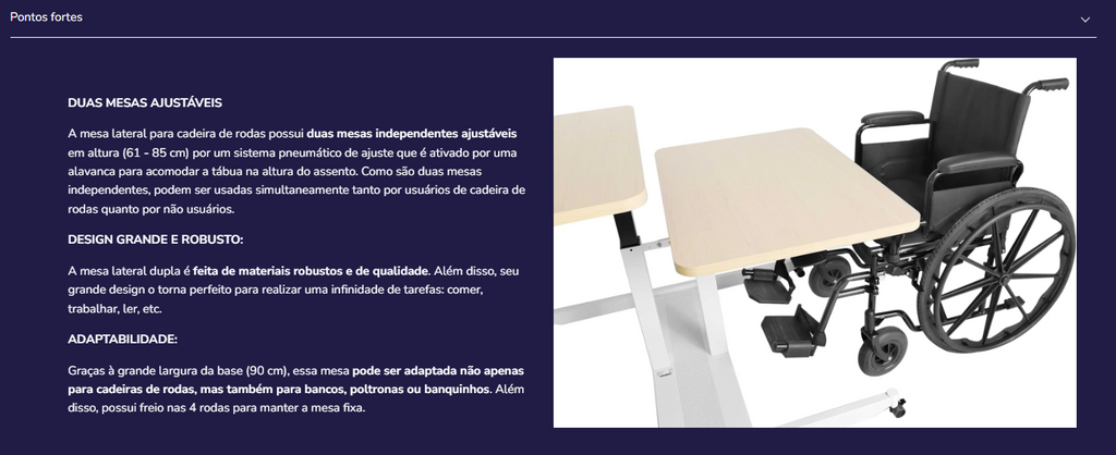 Mesa de apoio K40039