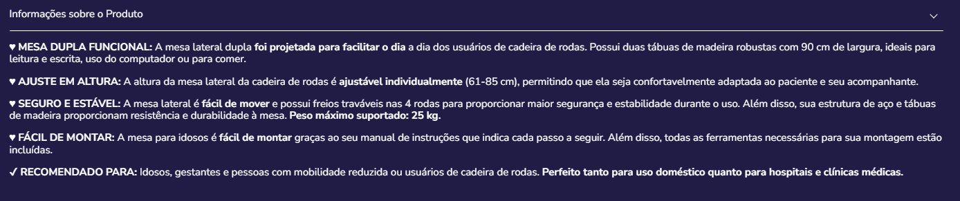 Mesa de apoio K40039
