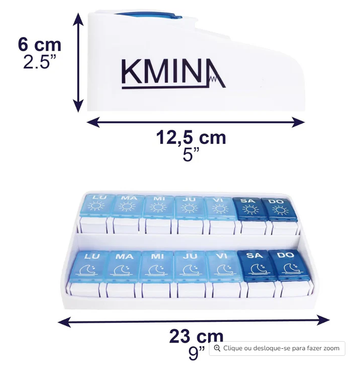 Caixa organizadora de comprimidos K40054