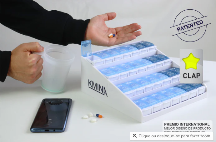 Caixa organizadora de comprimidos K40048