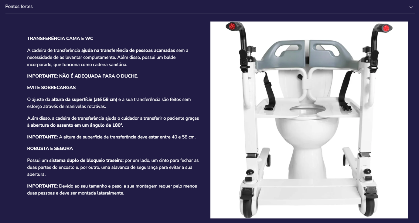 Cadeira de transferência K40064