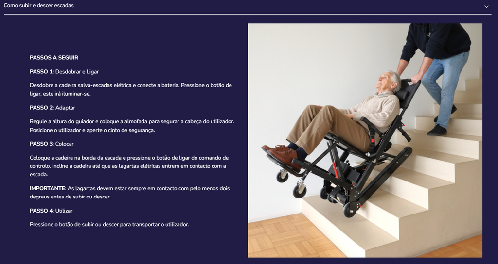 Cadeira elevatória portátil K40067