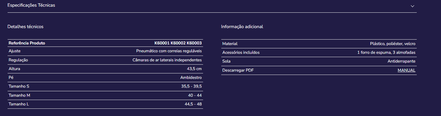 Bota Walker Larga, Bota Ortopédica Ajustável KMINA | K60001 K60002 K60003