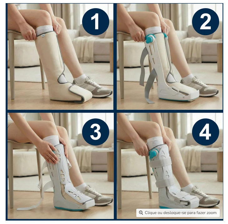Bota Walker Larga, Bota Ortopédica Ajustável KMINA | K60001 K60002 K60003