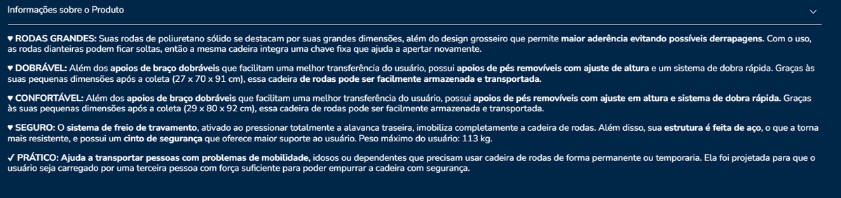 Cadeira de rodas Kmina P10026