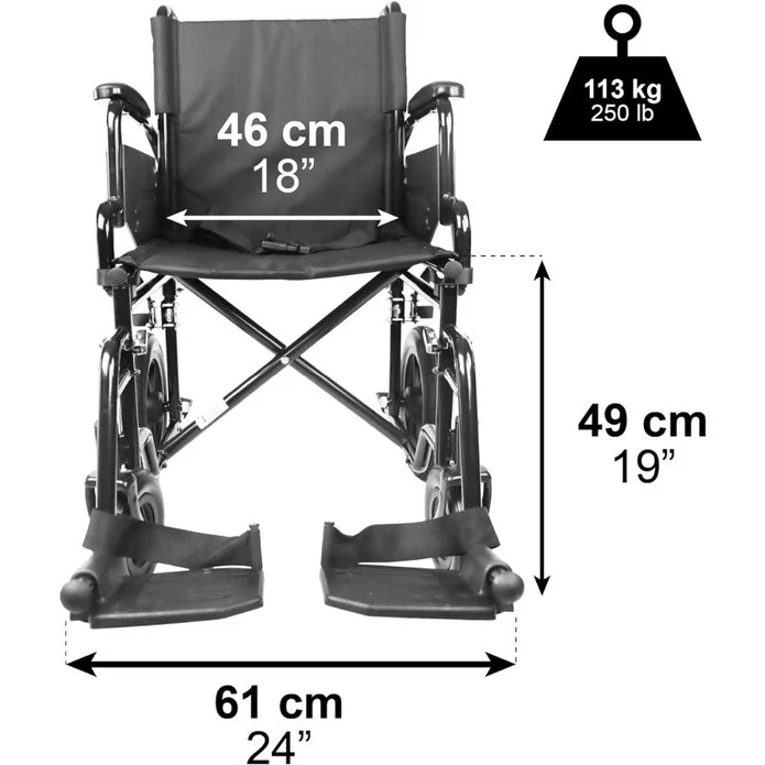Cadeira de rodas Pepe Transporte P10033