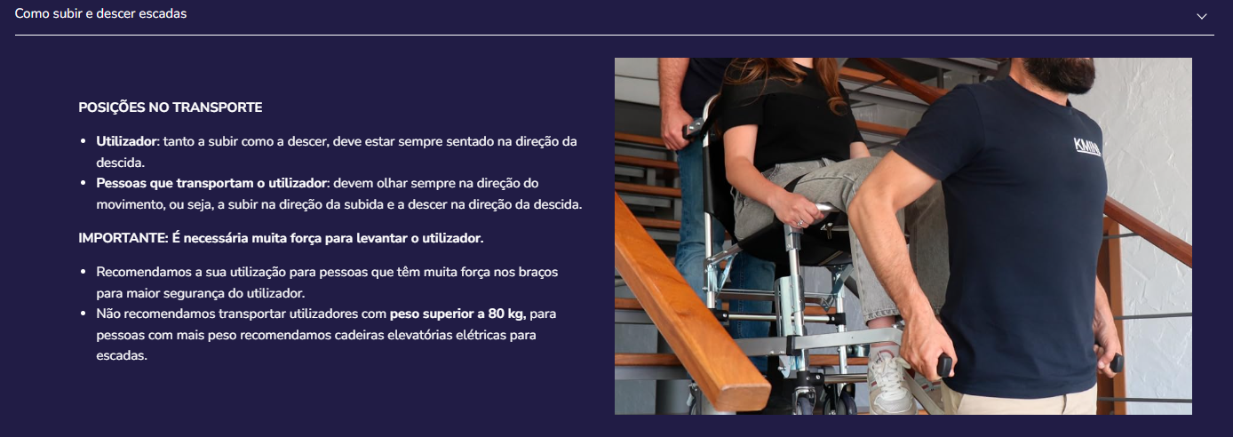 Cadeira de transporte P40031