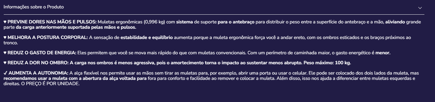 Muleta K10001 direito