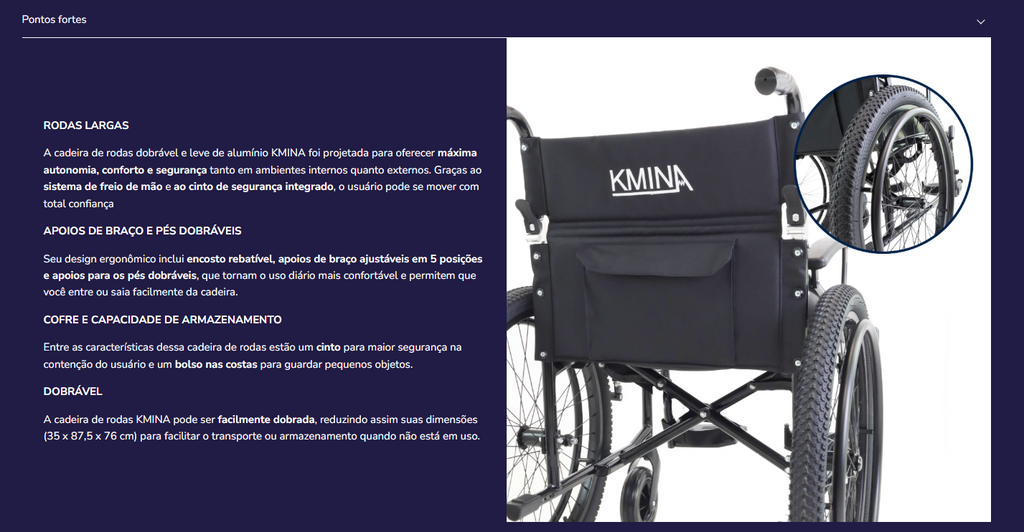Cadeira de rodas P10038