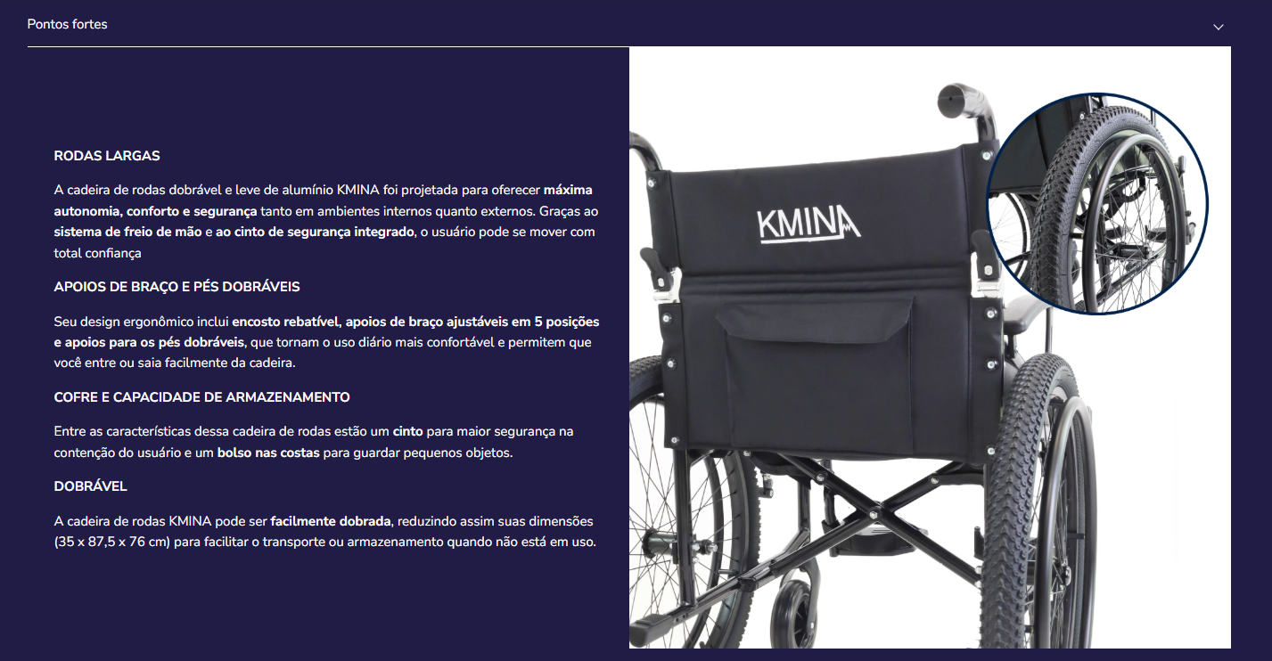 Cadeira de rodas P10038